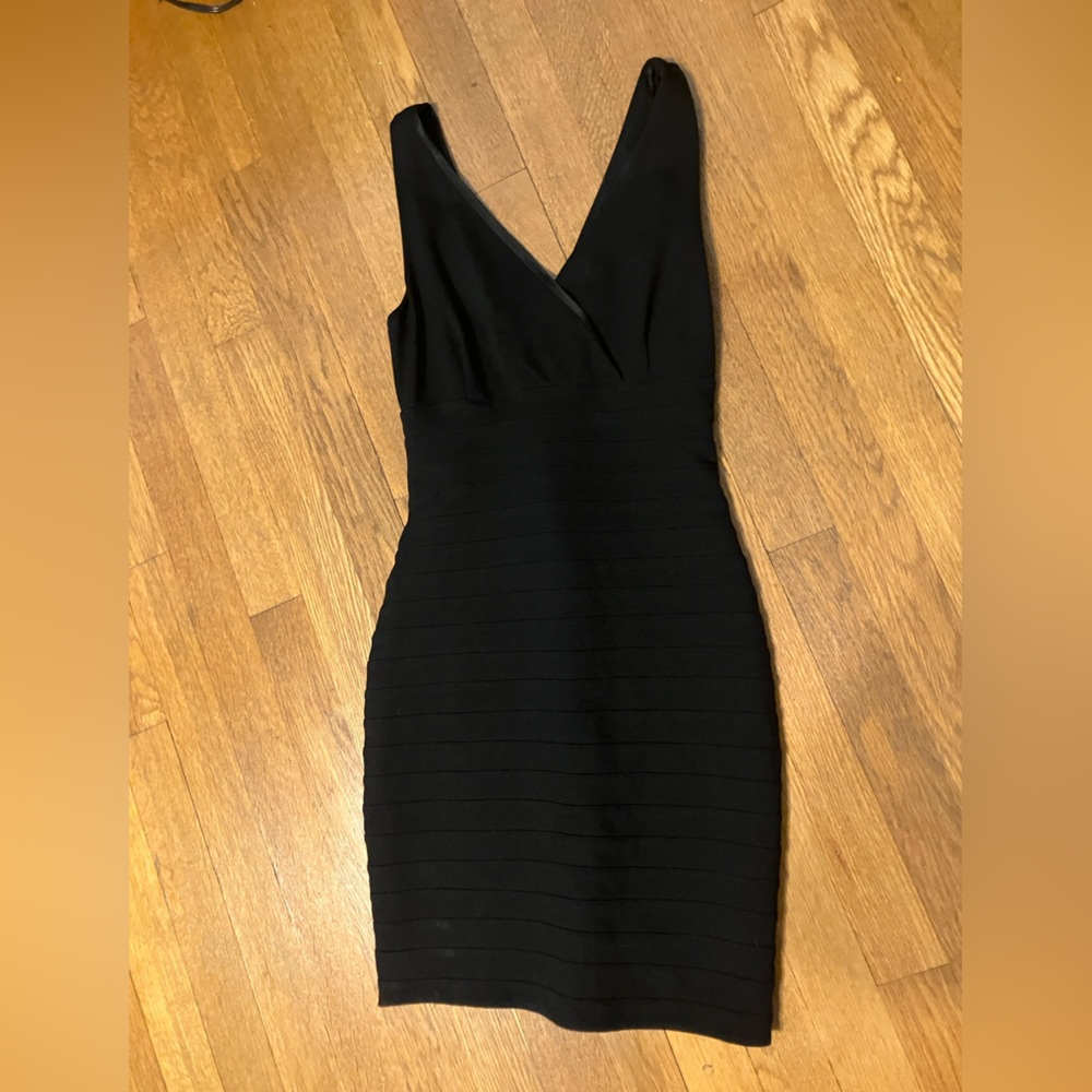 Express Black Backless Dress